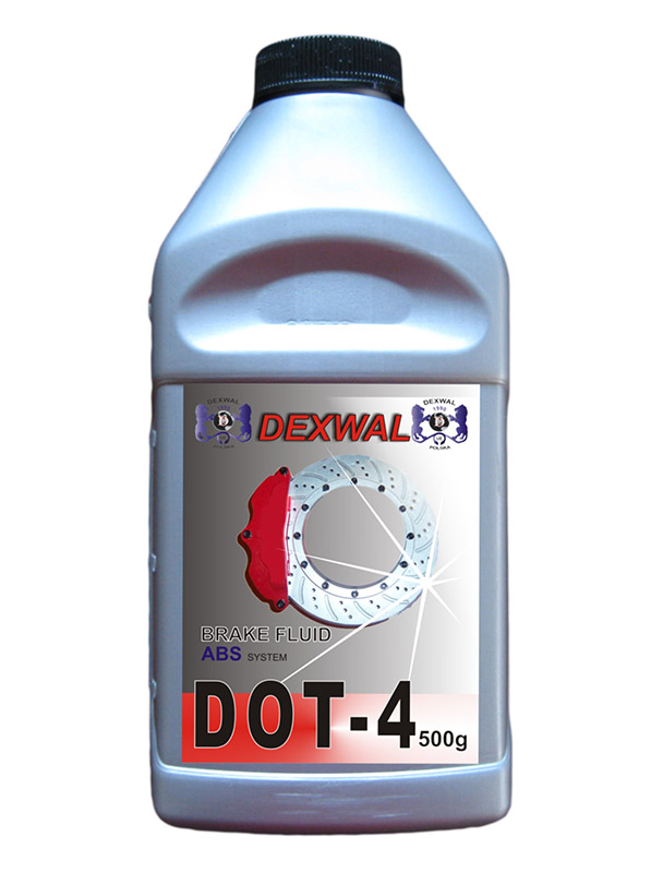 płyn hamulc. dot4 0.5l  - karton DOT4 500ML-K DEXWAL